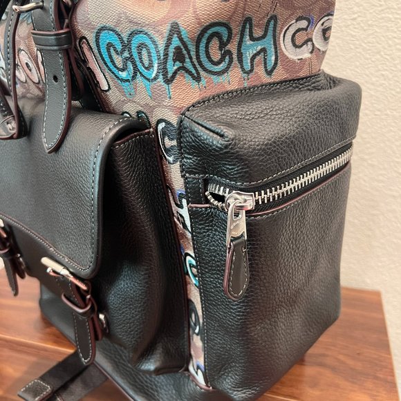 Coach X Mint + Serf Sprint Backpack In Signature Canvas  cl951 - Picture 5 of 9